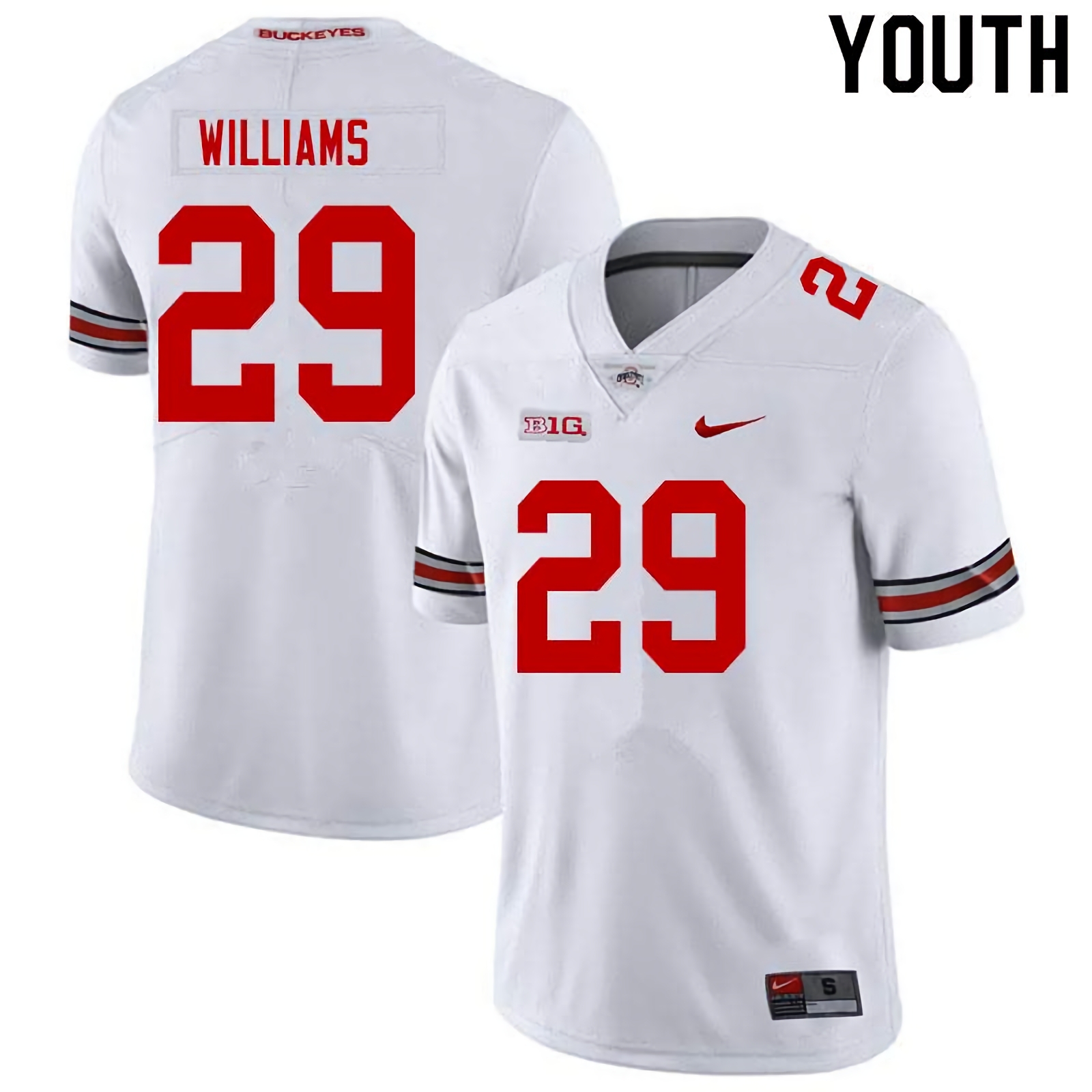 Kourt Williams Ohio State Buckeyes Youth NCAA #29 Nike White College Stitched Football Jersey SFH2156CK